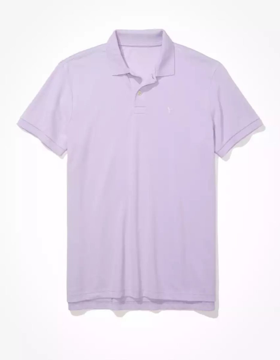 Polos American Eagle AE Super Soft Legend Pique Violette Homme | HBW-99577938